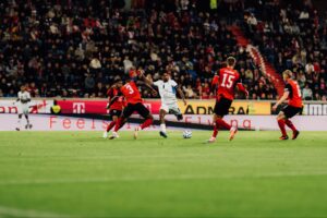 Israel lost against Austria after a contoversial red card