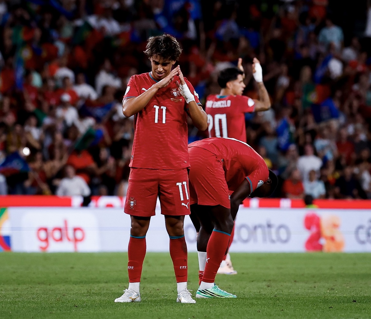 Joao Felix celebrating goal for Portugal