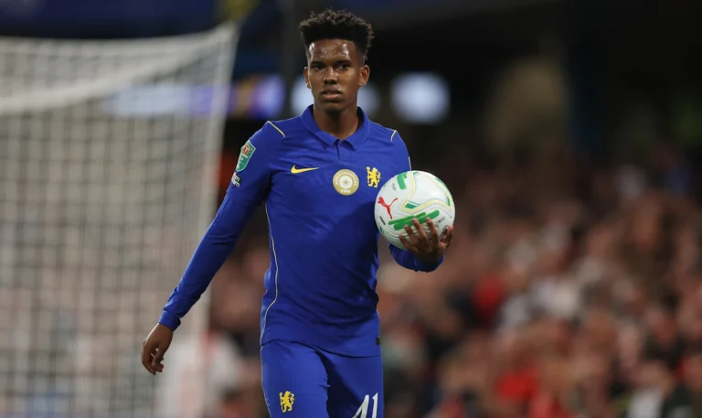 Estevao in action for Chelsea