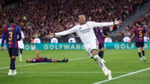 Mbappe strikes late to lift Real Madrid spirits and end Barcelona’s perfect league start